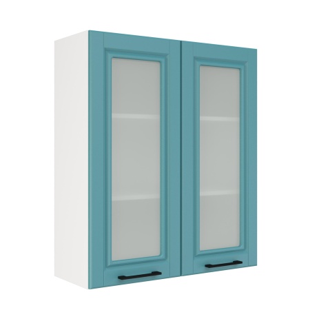 Шкаф верхний со стеклом (премьер) ШВС 800Н Корпус: ЛДСП белый 16мм; фасад: фрезеровка Барселона, МДФ морское дерево 16мм Шкаф верхний со стеклом (премьер) ШВС 800Н Корпус: ЛДСП белый 16мм; фасад: фрезеровка Барселона, МДФ морское дерево 16мм