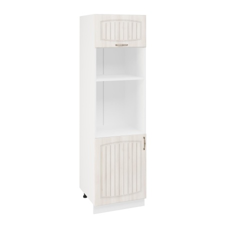 Пенел ПДМ600-1Г1 Корпус: ЛДСП белый 16мм; фасад: фрезеровка Гренада, МДФ сандал 16мм