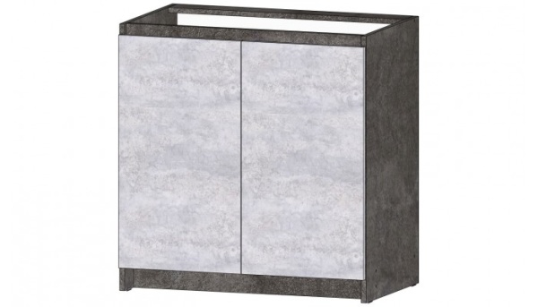 Кухня Бостон Стол 800 Цемент темный / Цемент светлый