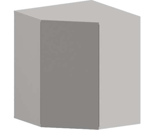 Шкаф верхний угловой ШВУ 590 Гарден Лайт грей