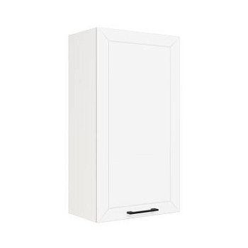 Шкаф верхний (премьер) ШВ 500Н Корпус: ЛДСП белый 16мм; фасад: фрезеровка Кельн, МДФ софт даймонд 16мм