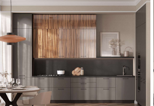 Модульная кухня Стенли Теплый серый Модульная кухня Стенли Теплый серый