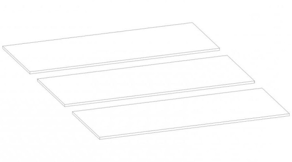 Бостон Кровать 1400 Дуб вотан / Венге