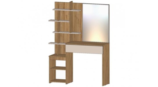 Ленора Стол туалетный Дуб Вотан / Кашемир Ленора Стол туалетный Дуб Вотан / Кашемир