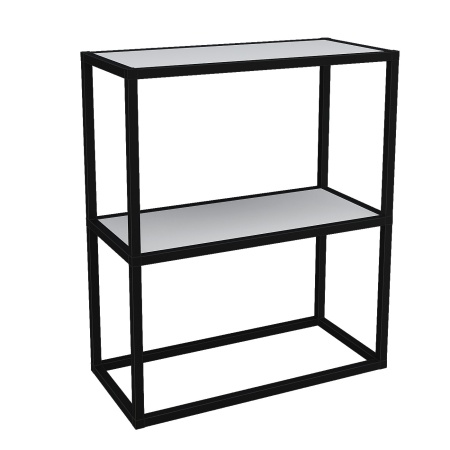 Полка "Лофт" ПМ-Л 600 Черный/белый