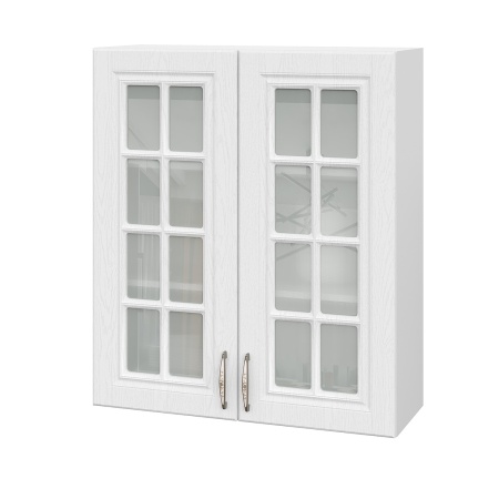 Шкаф верхний со стеклом (премьер) ШВС 800Н Лондон дуб сканди (МДФ 16мм МС София)