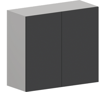 Шкаф верхний ШВ 800 Гарден Графит софт