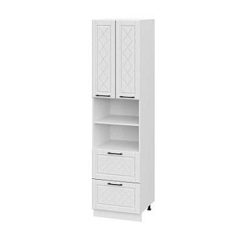 Пенал (премьер) ПД600Н-22Я Барселона белый массив (МДФ 16мм МС София)