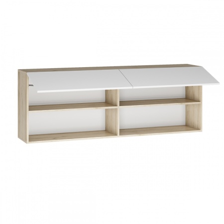 мс для гостиной Вирола ПЛ01-1600 Дуб крафт серый / Глянец белый