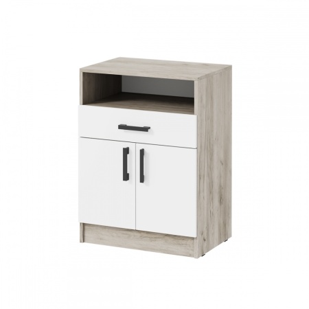 мс для прихожей Вега ТБ-1 Дуб крафт серый / Белый