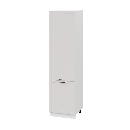 Пенал (премьер) П600Н-11 Корпус: ЛДСП белый 16мм; фасад: фрезеровка Диада, МДФ лофт крем 16 мм