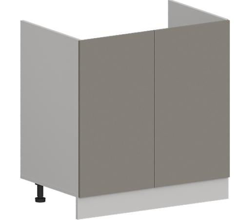 Шкаф нижний под мойку ШНМ 800 Стенли Теплый серый
