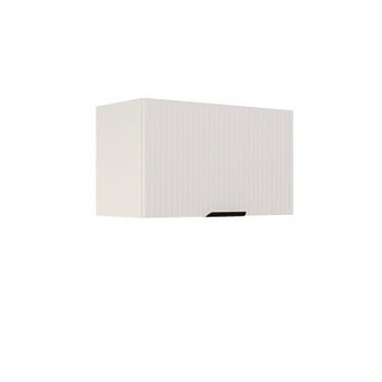 Шкаф верхний горизонтальный ШВГ 600 Корпус: ЛДСП белый 16мм; фасад: фрезеровка Норд Line, МДФ софт даймонд 16 мм