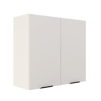 Шкаф верхний ШВ 800 Корпус: ЛДСП белый 16мм; фасад: фрезеровка Норд, МДФ софт даймонд 16 мм