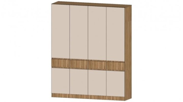 Ленора Шкаф 4х ств Дуб вотан / Кашемир