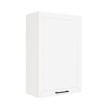 Шкаф верхний (премьер) ШВ 600Н-1 Корпус: ЛДСП белый 16мм; фасад: фрезеровка Кельн, МДФ софт даймонд 16мм