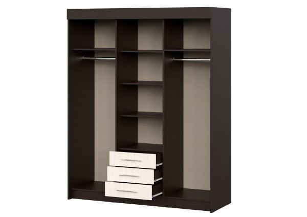 шкаф-купе Фортуна Венге / Дуб Белфорд