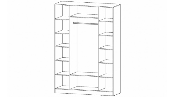 Шкаф 4-х створчатый Гамма Дуб вотан