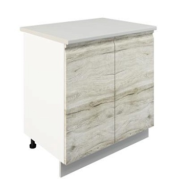 Шкаф нижний ШН 800 Корпус: ЛДСП белый 16мм; фасад: фрезеровка Бруклин, МДФ клен скандинавский 16 мм Шкаф нижний ШН 800 Корпус: ЛДСП белый 16мм; фасад: фрезеровка Бруклин, МДФ клен скандинавский 16 мм