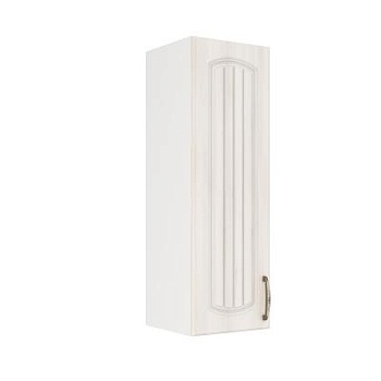 Шкаф верхний (премьер) ШВ 300Н Корпус: ЛДСП белый 16мм; фасад: фрезеровка Гренада, МДФ сандал 16мм