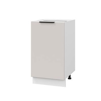 Шкаф нижний ШН 450 Корпус: ЛДСП белый 16мм; фасад: фрезеровка Оливия, МДФ моно керамика 16 мм