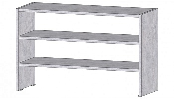 Секция для обуви Цемент светлый