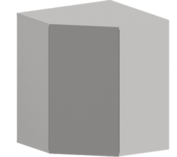 Шкаф верхний угловой ШВУ 590 Гарден Лайт грей