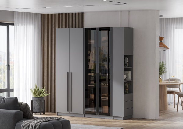 мс Берген ПТ3Я-300 серый графит/серый графит