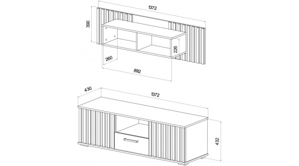 Гостиная Рони Дуб вотан / Венге