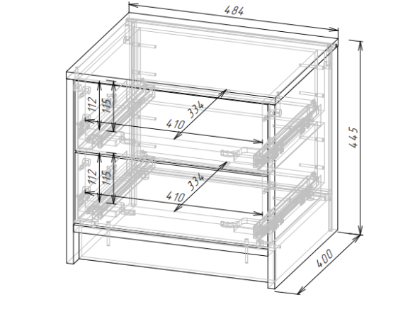 СЕЛЕНА Тумба прикроватная ТМ-001 (МДФ Комплект) Корпус - Шиншилла Серая  Фасад МДФ - матовая Кварц Грей Софт СЕЛЕНА Тумба прикроватная ТМ-001 (МДФ Комплект) Корпус - Шиншилла Серая  Фасад МДФ - матовая Кварц Грей Софт