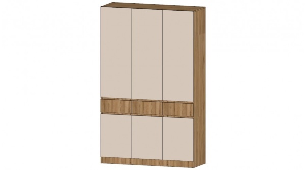 Ленора Шкаф 3х ств Дуб вотан / Кашемир