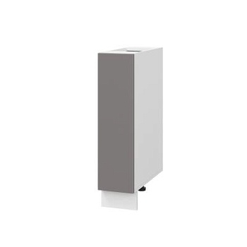 Шкаф шижний ШНБ 200 Корпус: ЛДСП белый 16мм; фасад: фрезеровка Оливия, МДФ моно брауни 16 мм