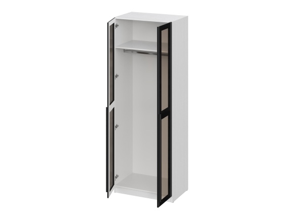 мс Берген ШКС-800 белое дерево/софт черный