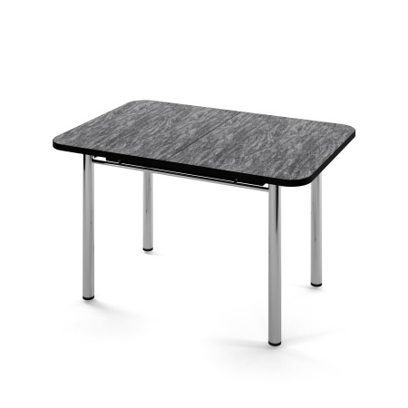 Стол Трилогия раздвижной В1, пластик Мрамор Тунис черный / Хром