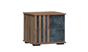 Марракеш Тумба прикроватная Дуб вотан / Цемент темный Марракеш Тумба прикроватная Дуб вотан / Цемент темный