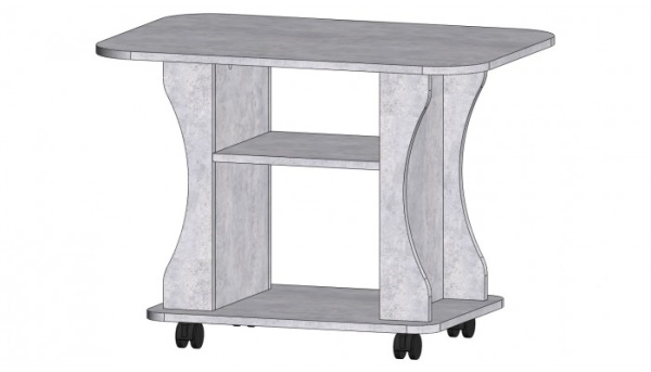 Стол журнальный Дипломат Цемент светлый