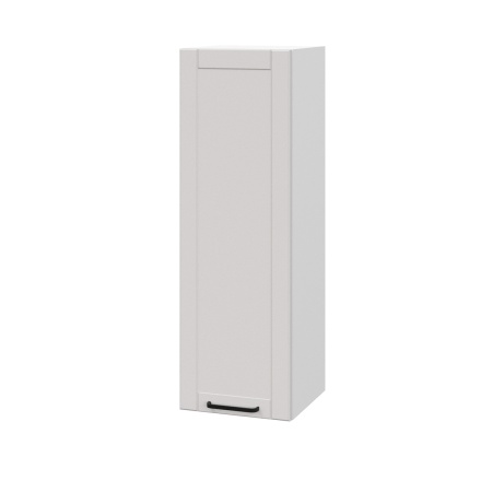 Шкаф верхний (премьер) ШВ 300Н Корпус: ЛДСП белый 16мм; фасад: фрезеровка Диада, МДФ лофт крем 16 мм