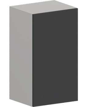 Шкаф верхний ШВ 400 Гарден Графит софт