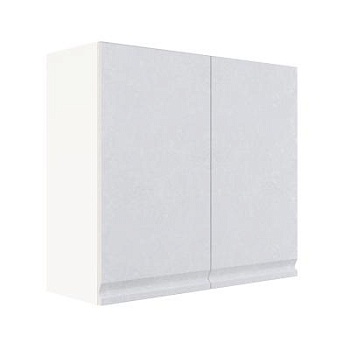 Шкаф верхний ШВ 800 Корпус: ЛДСП белый 16мм; фасад: фрезеровка Бруклин, МДФ бетон белый 16мм Шкаф верхний ШВ 800 Корпус: ЛДСП белый 16мм; фасад: фрезеровка Бруклин, МДФ бетон белый 16мм