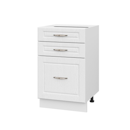 Шкаф нижний с ящиками ШН3Я 500 Лондон дуб сканди (МДФ 16мм МС София)