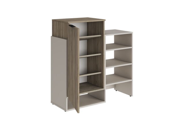 БОХО Тумба-комод ТМ-001 Дуб крафт серый / Кашемир