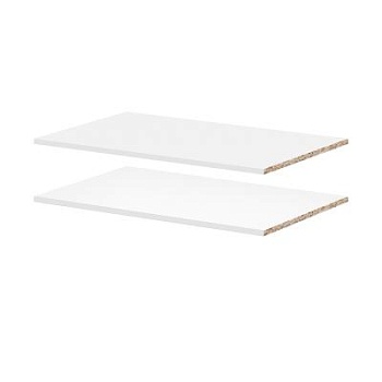 мс Алиса комплект полок (для ШК-800/ШК2Я-800) белый/белый гладкий