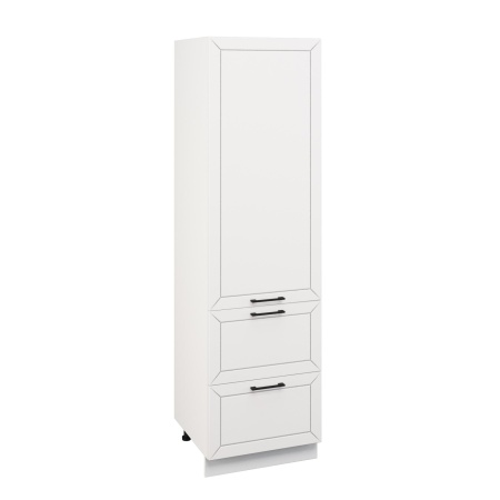 Пенал П1Я 600 Корпус: ЛДСП белый 16мм; фасад: фрезеровка Кельн, МДФ софт даймонд 16мм