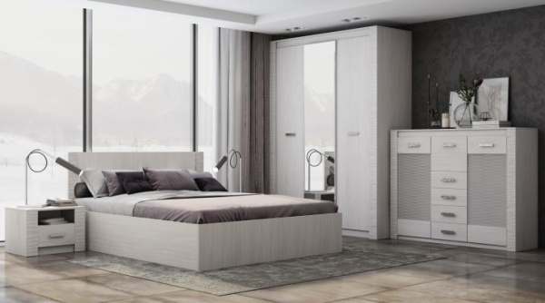 Модульная спальня Ривьера Анкор светлый