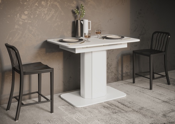 Стол обеденный Белое дерево/белое дерево