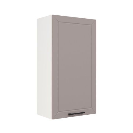 Шкаф верхний (премьер) ШВ 500Н Корпус: ЛДСП белый 16мм; фасад: фрезеровка Кельн, МДФ софт тоффи 16мм