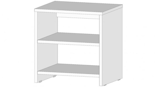 Элегант Тумба прикроватная Белый