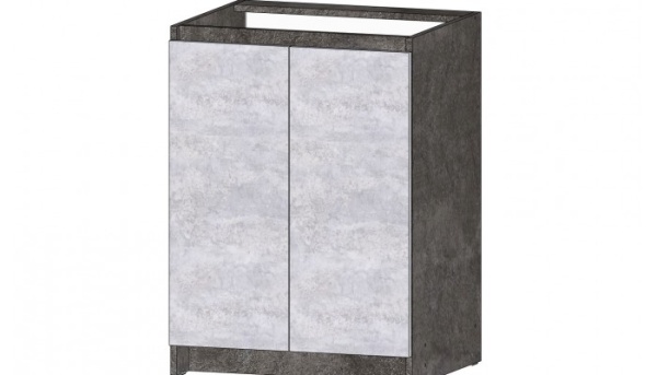 Кухня Бостон Стол 600 Цемент темный / Цемент светлый