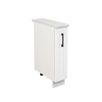 Шкаф шижний ШНБ 200 Корпус: ЛДСП белый 16мм; фасад: фрезеровка Кельн, МДФ софт даймонд 16мм