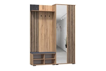 Марракеш Прихожая Дуб вотан / Цемент темный